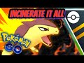 Incinerate Typhlosion Blasting the Ultra Premier GO Battle League for Pokemon GO | Fast move Damage