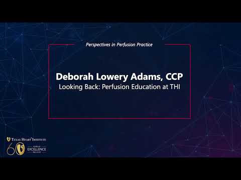 Looking Back: Perfusion Education at THI