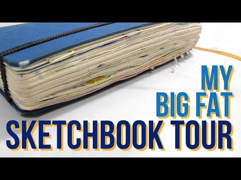 my-big-fat-sketchbook-tour-|-2016---2017-sketchbook-&-art-journal!