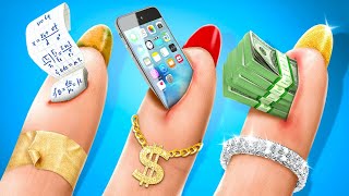 картинка: Старшая школа SOS! 🚨 Школьные хаки для богатых и бедных учеников от 123 GO! Infinity