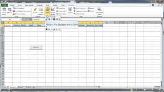 ms excel 2010 how to insert macro buttons in the worksheet demo