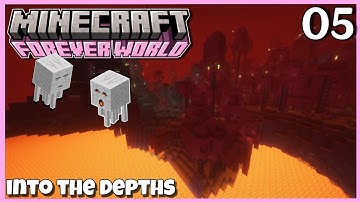 Exploring THE NETHER In My New Minecraft Forever World (EP5)