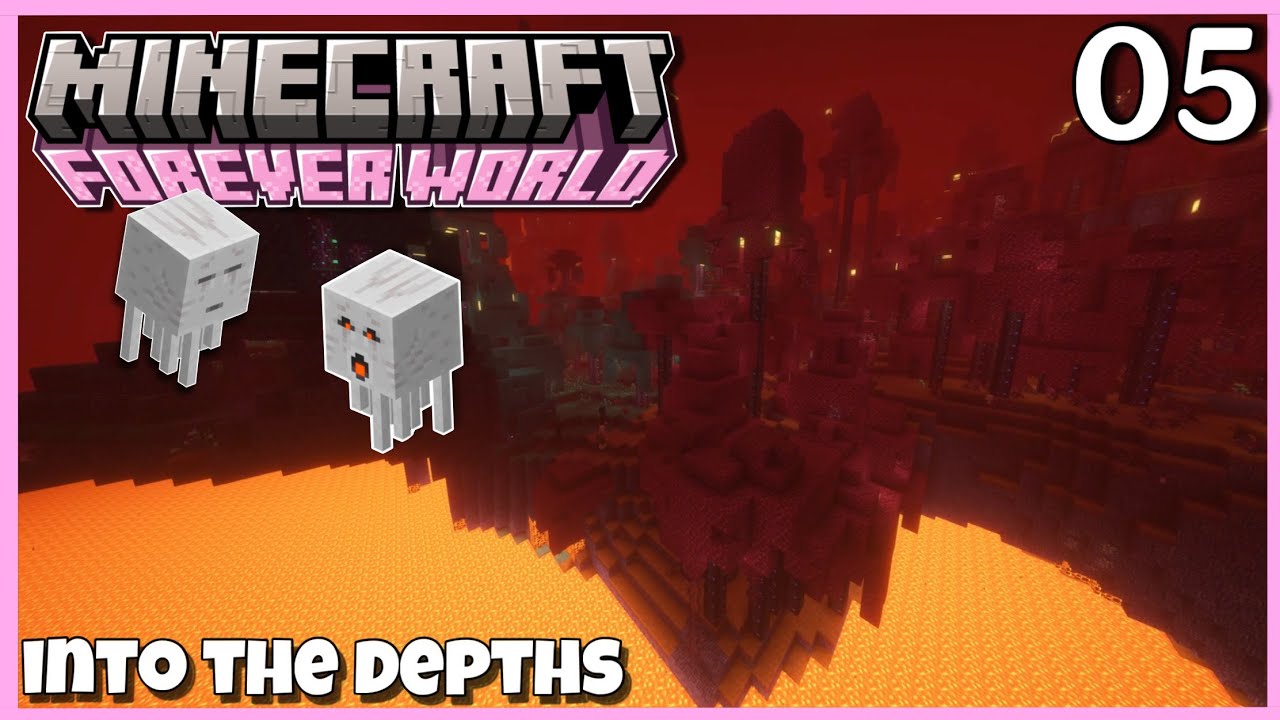 Exploring THE NETHER In My New Minecraft Forever World (EP5) - YouTube