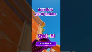 donk Uses 200 IQ Smokes Anubis CS2 #cs2 #csgo #faceit