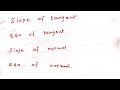 Karnataka Diploma Engineering mathematics 2 #diploma #engineering #differention #slope of tangent.