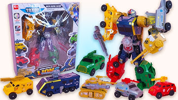 [✨toy asmr] Unboxing Cars and Tanks That Transform into Robots | Review Toys