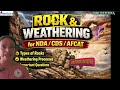 Rock &amp; Weathering Explained 🌍 | Geography for NDA/CDS/AFCAT 2026 | Full Concept in Minutes