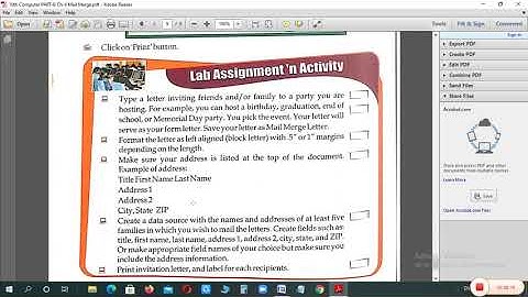 Class 10th PART-B Ch-6(Advanced Digital Documentation) Mail Merge [03 June 2021]