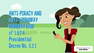 PD 532 Anti Piracy and Anti Highway Robbery