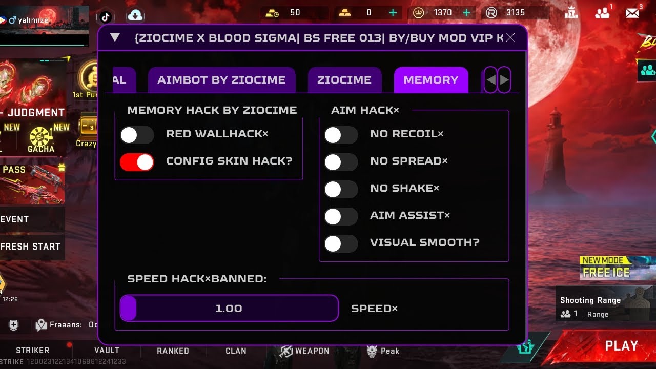 ZIOCIME X MODZ BLOOD STRIKE SIGMA| BS FREE 0.13 MOD VIP.