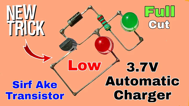 By A Single Transistor You Can Make A 3.7V Automatic Battery Charger..3.7V Battery Charger