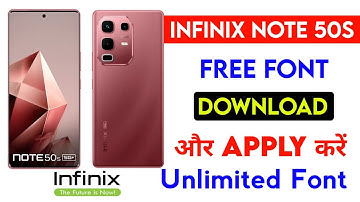 how to change free font infinix note 50s | infinix note 50s free fonts apply kaise kare