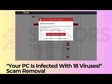“Your PC Is Infected With 18 Viruses!” Scam Ads Removal [Guide] - YouTube