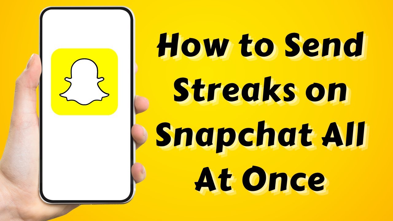 How to Send Streaks on Snapchat All At Once 2022 / Send Steak to All ...