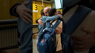 Back in each other’s arms after three years. Sending all our love to this sweet family. 💙