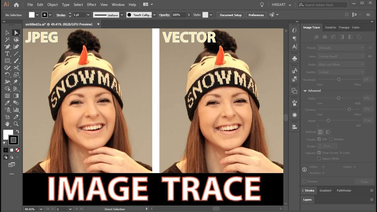 How to Vectorize an Image in Illustrator