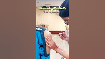 I performed✨️Intramuscular Injection💉Demonstration: Pharmacology Practical💊 2nd Year Mbbs📚 Student⚕️
