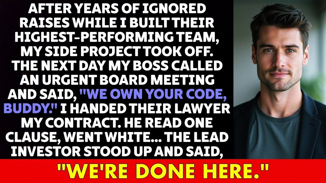 Boss Said They OWNED My CODE — Then I Showed The CONTRACT And The INVESTOR Said 