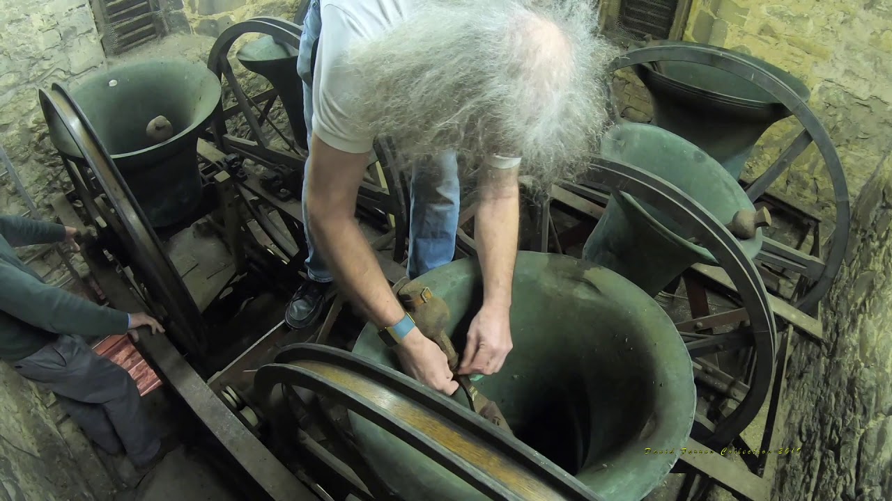 Preparing St.Lawrence Church Bells for Remembrance Sunday 2019