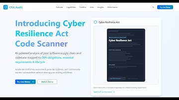 EU’s Cyber Resilience Act (CRA) - Software Code Scanner for CRA Compliance