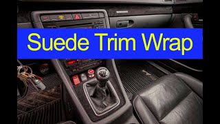 How to Wrap Interior Car Trim with Suede. Audi A4 B7