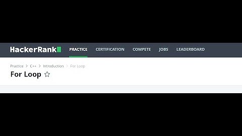 5. For Loops in C++ || Hackerrank Solutions.