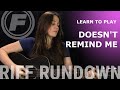 Learn to play "Doesn't Remind Me" by Audioslave