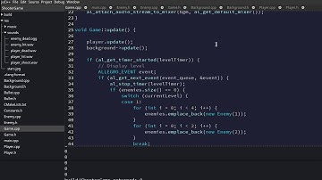 Shooter Game Tutorial With C++ and Allegro 5 - 13: Sound Effects