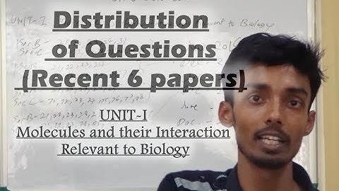Unit-I in CSIR NET JRF Life Science Exam: Recent 6 Paper  (June 2016 to December 2018) Analyisis