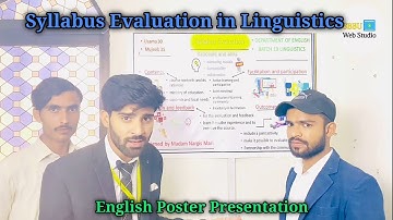 Syllabus Evaluation in English SBBU Web Studio | Poster Presentation #syllabusevaluationinenglish
