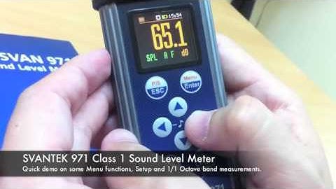 SVANTEK 971 with optional Octave band   Sound Level Meter