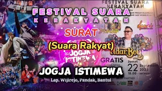 NDARBOY GENK - SURAT (Suara Rakyat) live at Festival Suara Kerakyatan