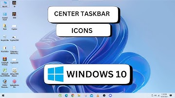HOW TO CENTER TASKBAR ICONS IN WINDOWS 10