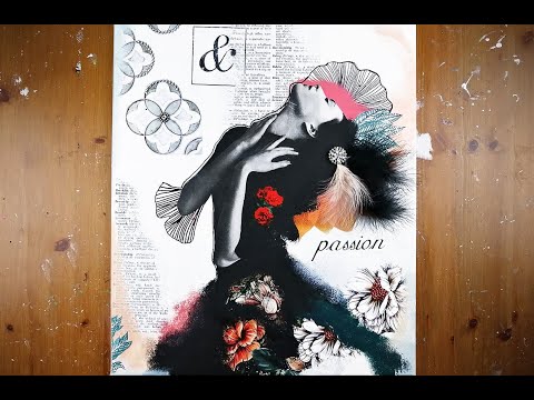 Collage art techniques - tutorial