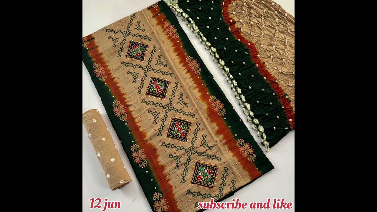 *PREMIUM QUALITY SATIN COTTON DARK COLOUR CHART 3D DYED HAND PATCH WORK AND HAND BLOCK PRINT