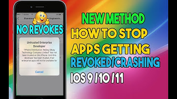 New method How to STOP Apps Getting REVOKED/CRASHING | No JAILBREAK | No Computer - iOS 9 /10 /11