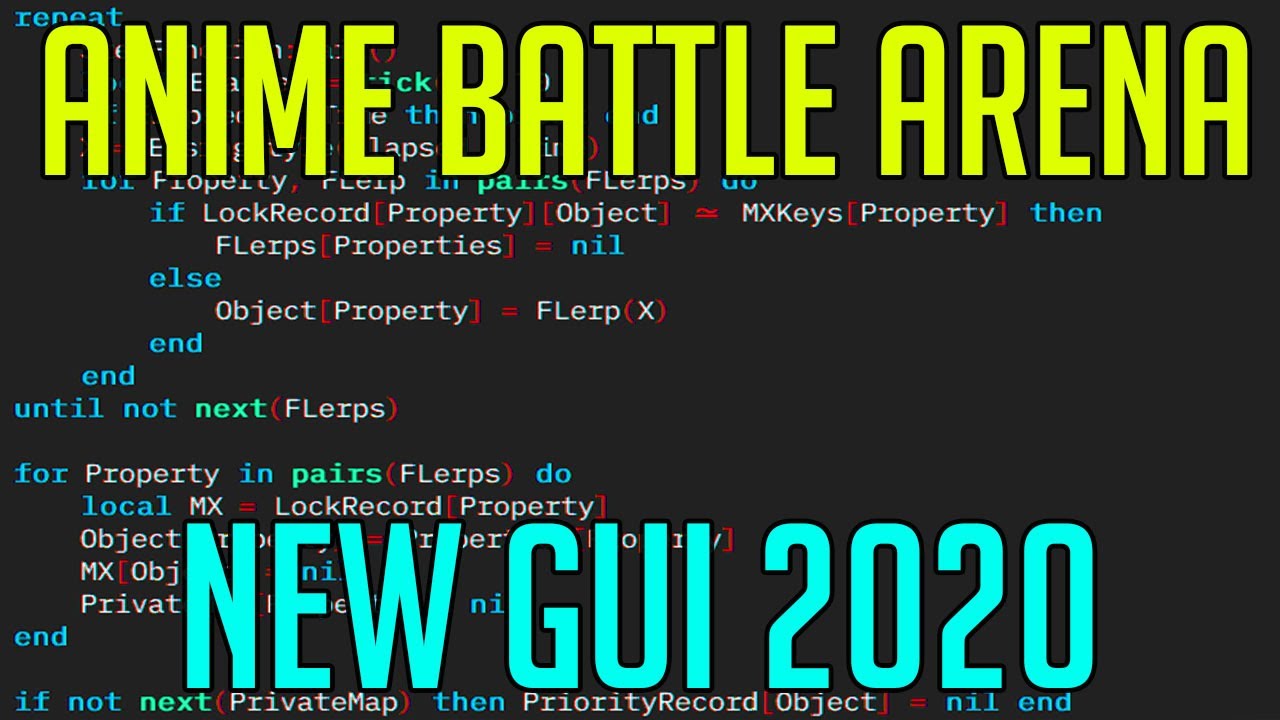 Anime Battle Arena Hack Script New Gui October 2020 Youtube - how to hack in roblox martial arts battle arena kai