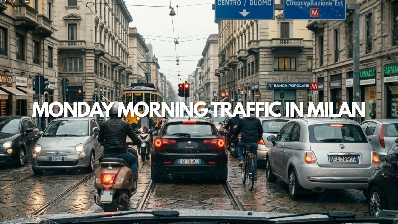 Driving in ITALY - Milan MONDAY Morning Traffic in 4K [Dashcam] - YouTube