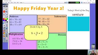 Friday 29th January 2021 - Year 2 - Morning Fluency