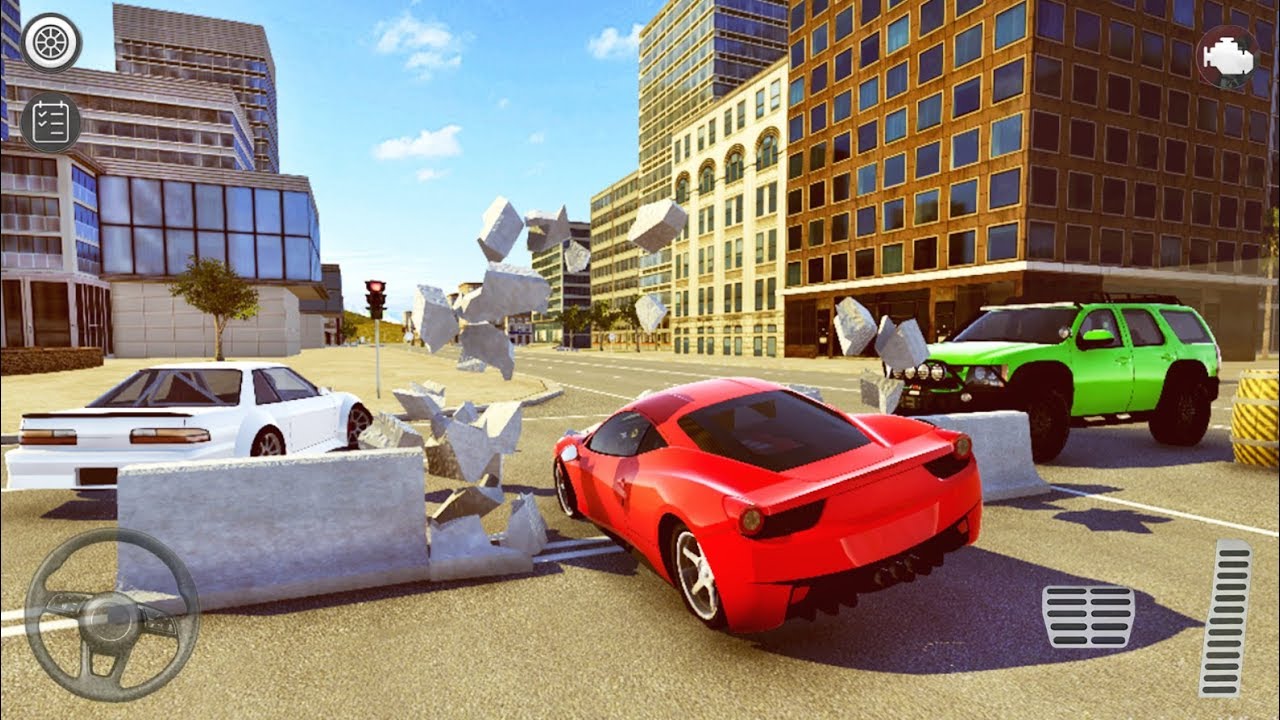 I made Car Crash Simulator for android. Update 3 added City Map. Download  link in comments. : r/Unity3D