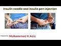 insulin needle injection and insulin pen injection