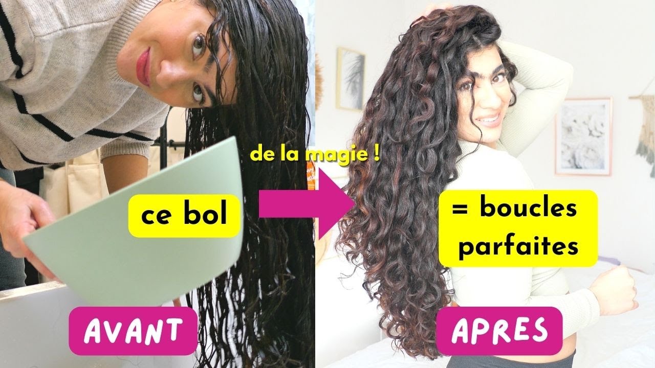 MÉTHODE MIRACLE POUR DÉFINIR SES BOUCLES FACILEMENT avec un bol - YouTube