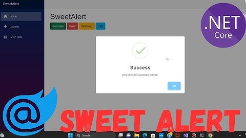 How to use SweetAlert in Blazor | Blazor SweetAlert | SweetAlert
