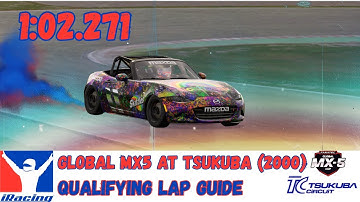 Mazda MX5 At Tsukuba | iRacing 1:02.271