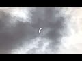 The cloudy eclipse 