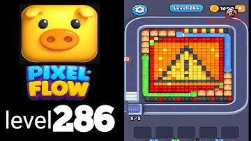 Pixelflow level 286 Guide Walkthrough Solution