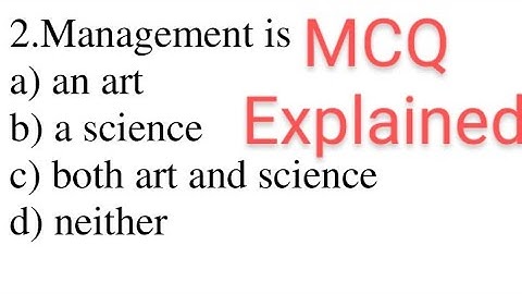 MCQs on Principles and functions of Management