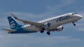 Alaska SkyWest (SkyWest) Embraer E175LR Takeoff From Idaho Falls [N192SY]