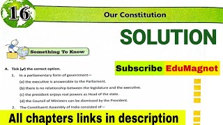 DAV CLASS 8 SOCIAL SCIENCE CHAPTER 16 OUR CONSTITUTION QUESTION ANSWER PART 1 BY EDUMAGNET