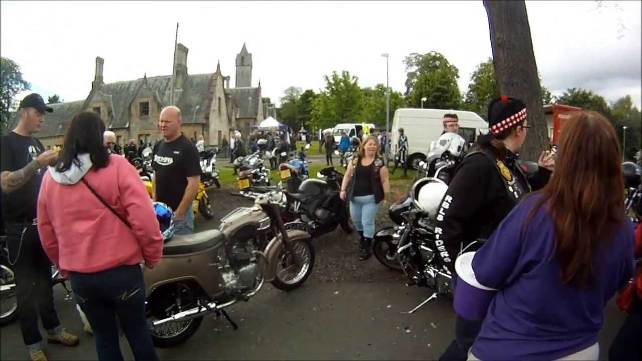 1,000 bikers charity run for Armed Forces Veterans at Erskine Hospital 2013
